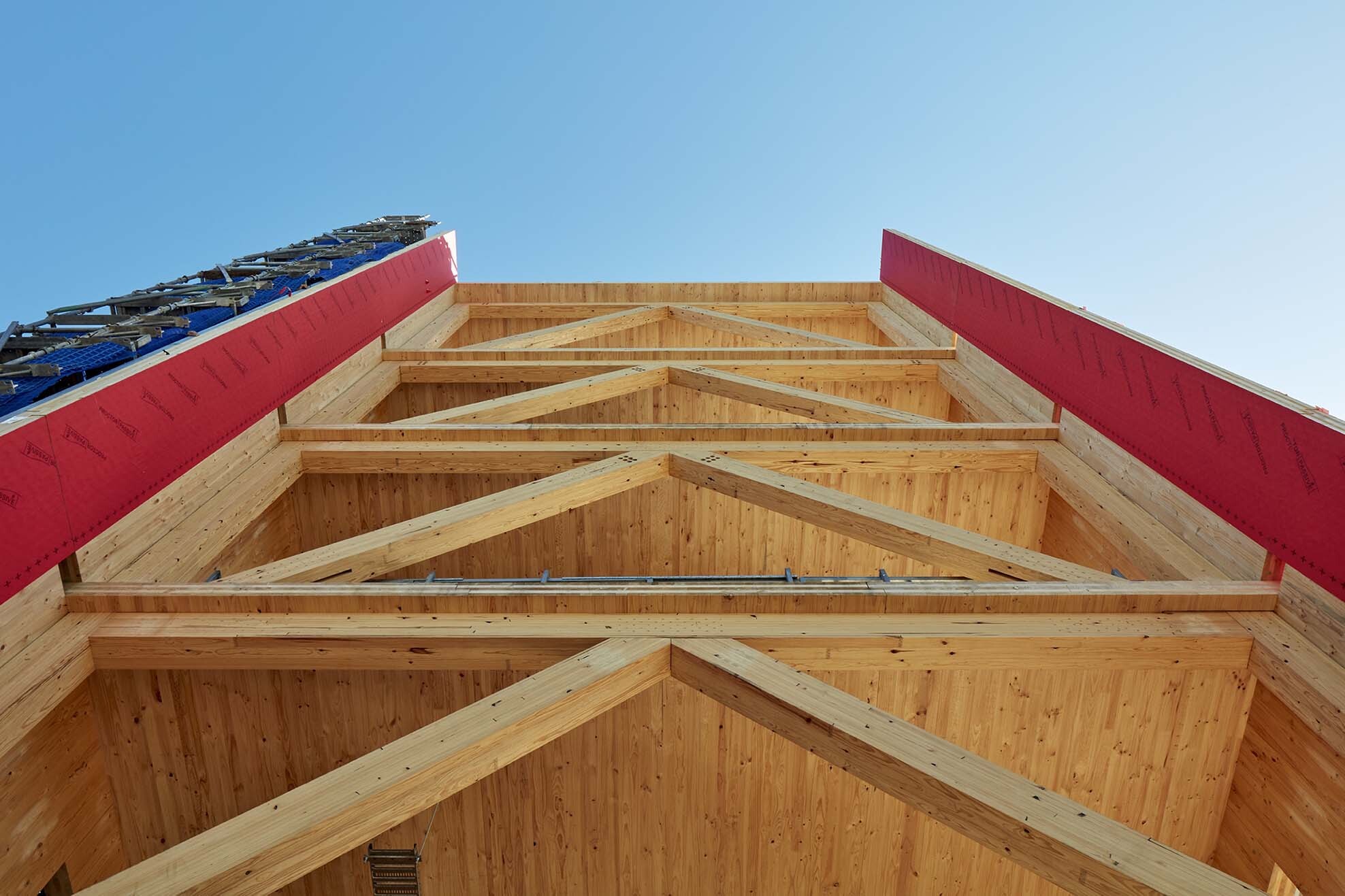 NIOA Timber Tower - Construction Progress - Exterior View