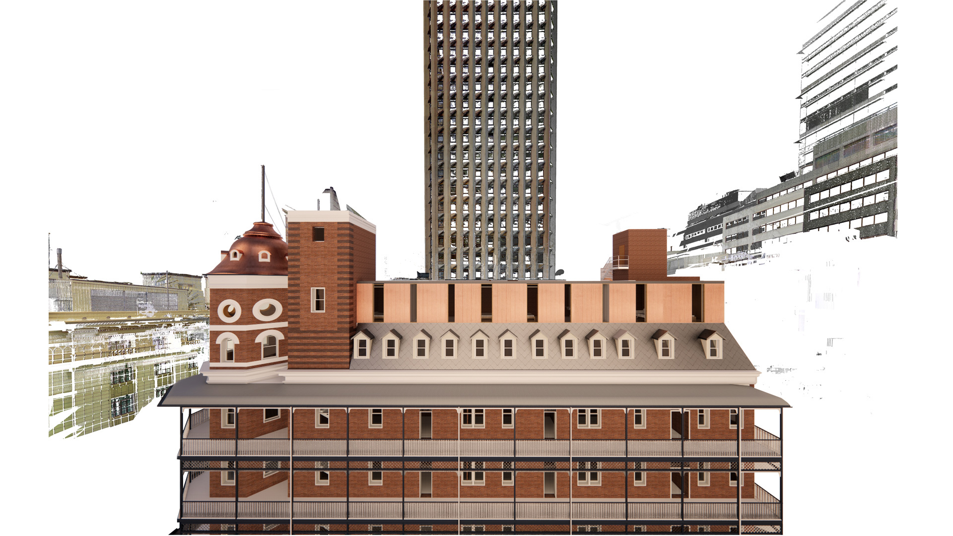 KIRK - Peoples Palace - Conceptual Render Brisbane CBD