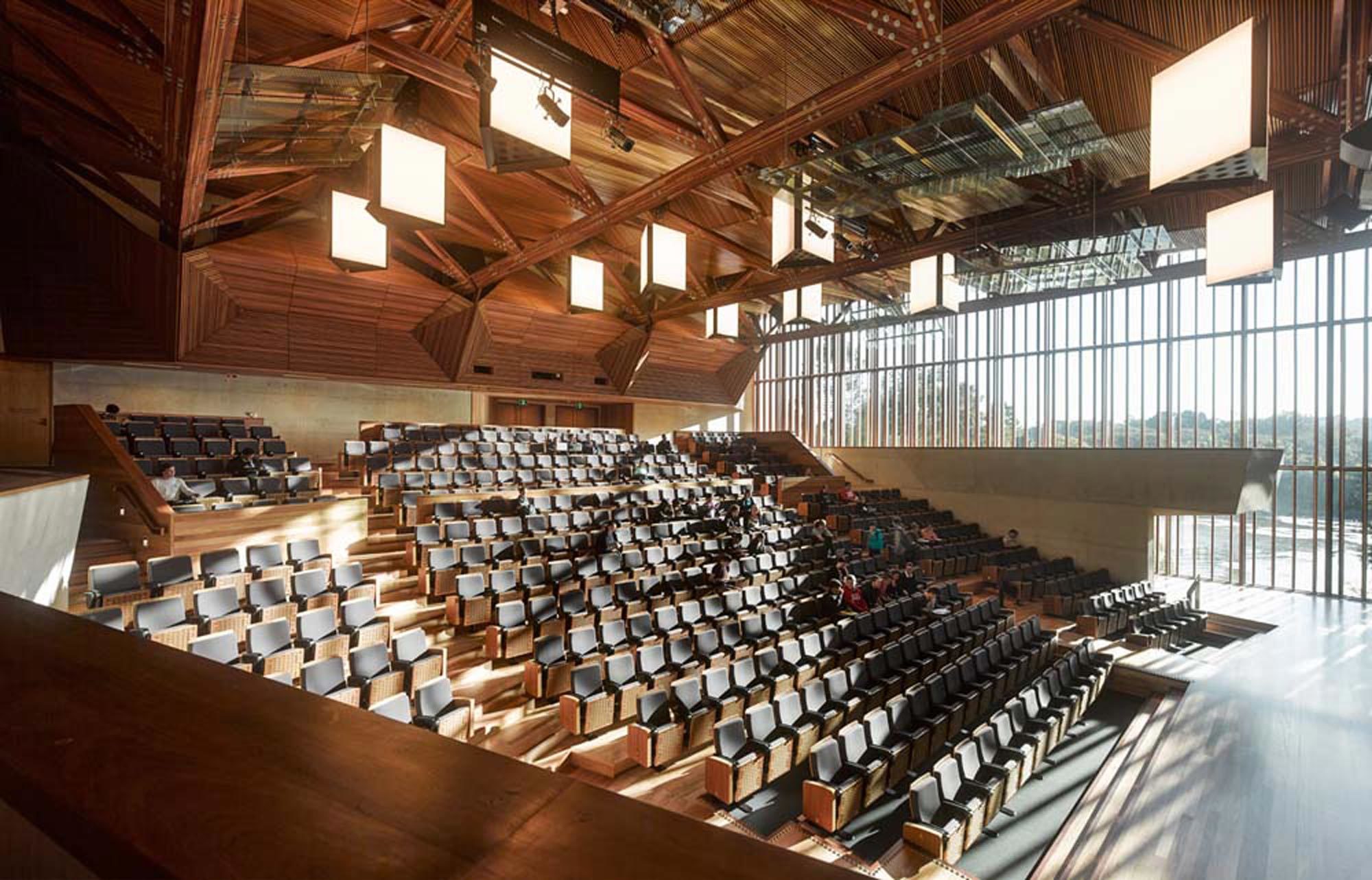 Advanced Engineering Building (AEB) - Auditorium View - Designed By KIRK (Richard Kirk Architect)