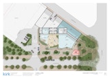 Ground Floor Plan & Site Context drawing for Brisbane Showground Precinct - architecture design by KIRK Studio.
