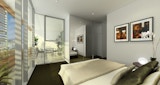 KIRK Studio concept for redevelopment of the heritage Albion Flour Mill - Daytime Internal Bedroom Render