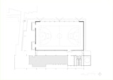 Ground floor plan drawing by KIRK studio of their design for the Aboriginal and Islander Independent Community School (AIICS) Hall.