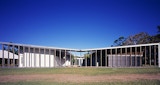 Exterior elevation view of the completed Aboriginal and Islander Independent Community School (AIICS) designed by KIRK studio.