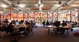 Learning study workspaces view inside KIRK Studio architecture design for UQ AEB University of Queensland Advanced Engineering Building.