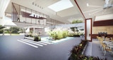 Interior Render 01 by KIRK Studio for concept architecture for JCU James Cook University Bio-Security Precinct, Queensland Australia.