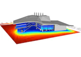 West solar radiation diagram by kirk studio architects for JCU TIC