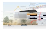 Condition Entry Section Drawing - Multi Model Studio for James Cook University new Technology Innovation Complex, located in Townsville Queensland. - Architecture by KIRK Studio.