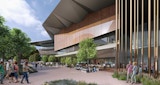 Daytime architecture concept render 03 for James Cook University Technology Innovation Complex, designed by KIRK Studio.