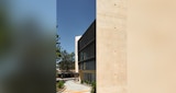 Vehicle access of the Learning innovation building on the University of Queensland Campus. Architectural design by KIRK Studio.