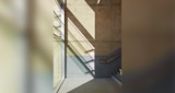 Internal Stairway of the Learning innovation building on the University of Queensland Campus. Architectural design by KIRK Studio.