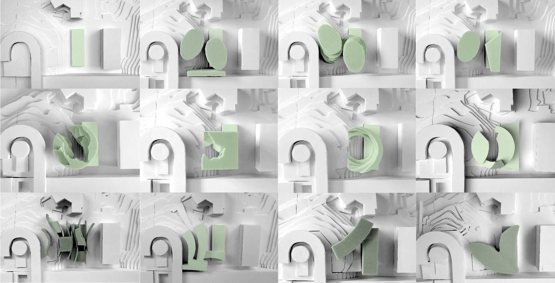 KIRK NTU Nanyang Technological University The Arc - Singapore - Educational Architectural Building - Iterative Form Testing