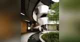 KIRK NTU Nanyang Technological University The Arc - Singapore - Educational Architectural Building - Internal Stair Feature