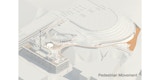 The Arc - Singapore - Educational Architectural Building - Pedestrian Movement Drawing