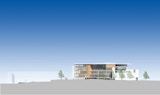 KIRK UQ University of Queensland Business School - Brisbane Queensland - Educational Architectural Building - Elevation South Render
