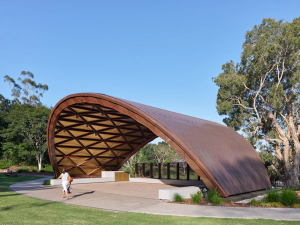 Sound Shell Structure UQ Sound Shell - Prefabricated Timber