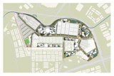Concept Site plan Drawing for Bandar Baru Klan Master Plan and architecture by KIRK Studio.