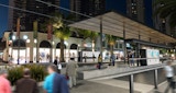 KIRK Light Rail - Gold Coast Queensland - Architectural Masterplan - Night Time External Render