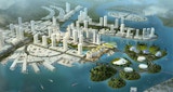 KIRK Iskander Waterfront Development - Malaysia - Architectural Masterplan - Render 01