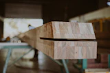 Plywood beams being fabricated for Mon Repos Turtle Centre structure in manufacturing plant.
