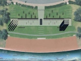 KIRK World War 1 + 2 Memorial - Canberra Australian Capital Territory - Public Architectural Building - Site Plan Render