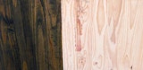 Varnished Timber Size by Size view. Dark Stain and Light.