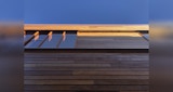 Exterior cladding timber detail for Bryce Residence in Moffat Beach.