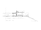 KIRK Courtyard Residence - Noosa Queensland - Residential Architecture Building - Sketch - Section -Courtyard + Gallery + Guest Suites