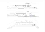 Architectural Section Drawings, set of three , by KIRK studio Architects featuring the Courtyard Residence in Noosa Queensland.