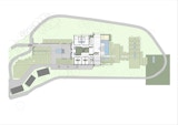 Architectural Site Plan Drawing by KIRK studio Architects featuring the Courtyard Residence in Noosa Queensland.