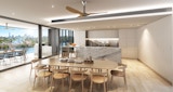 KIRK Macquarie Street Apartments - St Lucia Queensland - Residential Architecture Building - Interior Dining Render