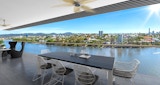 KIRK Macquarie Street Apartments - St Lucia Queensland - Residential Architecture Building - Riverside Sweeping Views Render