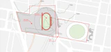 Gabba West - Existing levels are ideal for access to Stadium Concourse level