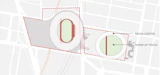 The Gabba West Stadium proposal shown in diagram as it would operate during the Brisbane 2032 Olympics.